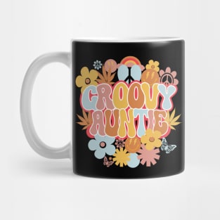 Groovy Auntie Shirt, Hippie Aunt Mug